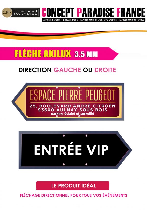 Panneau de fléchage directionnelle