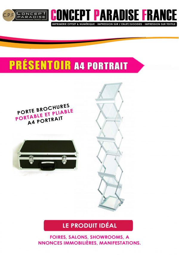 Présentoir A4 Portrait