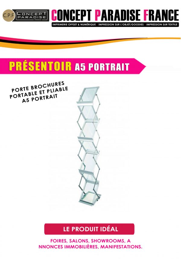 Présentoir A5 Portrait