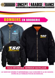 BOMBERS Brodé